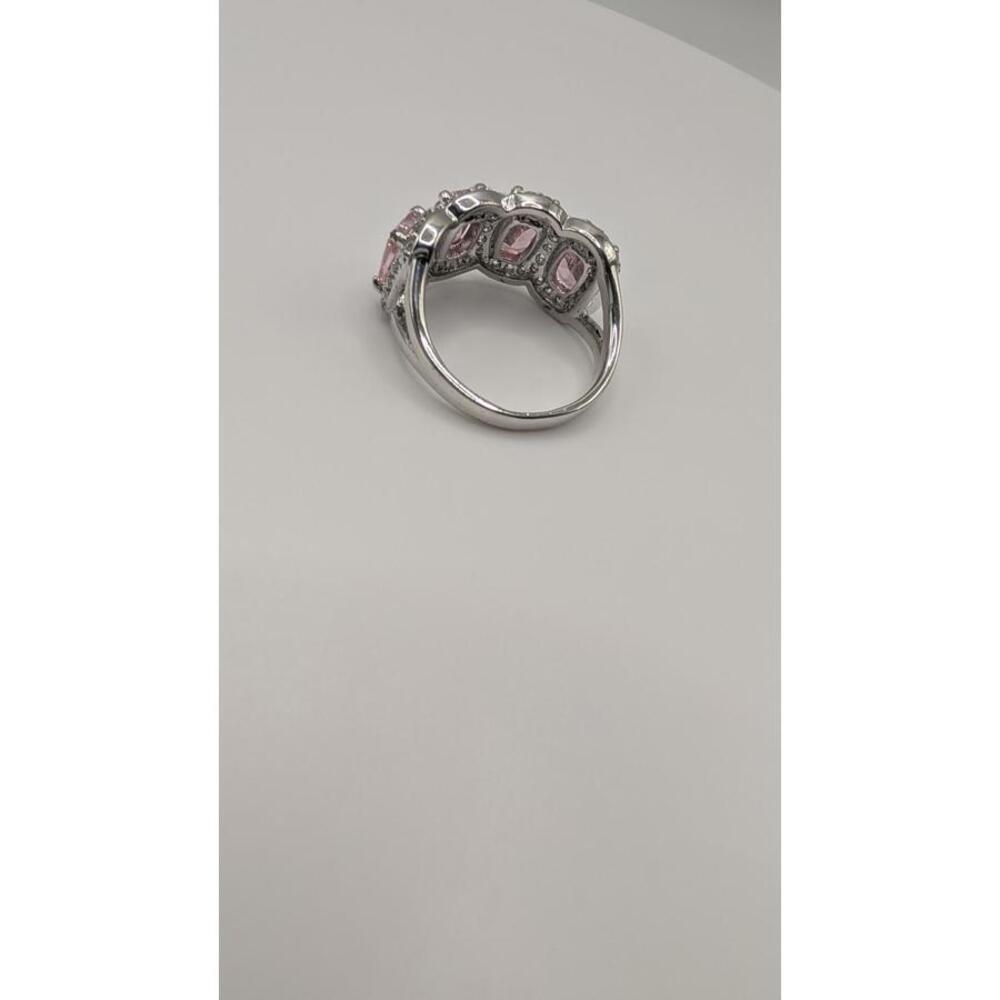 Elegant Pink Stone Cocktail Ring Size 7 - Picture 7 of 9